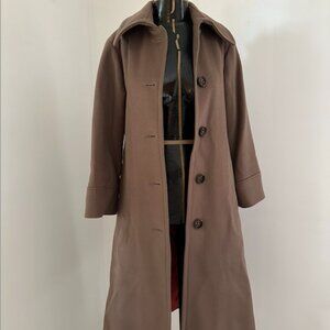 Vintage Sterling Stall Brown Virgin Wool Coat